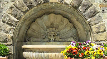 fountain at Radda in Chianti, Tuscany, Italy